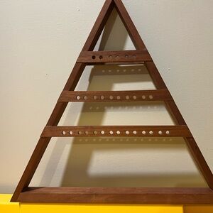 Wooden Triangle Earring Display/Storage